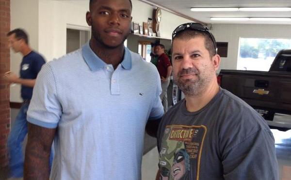 Josh Gordon looks magnificent selling cars