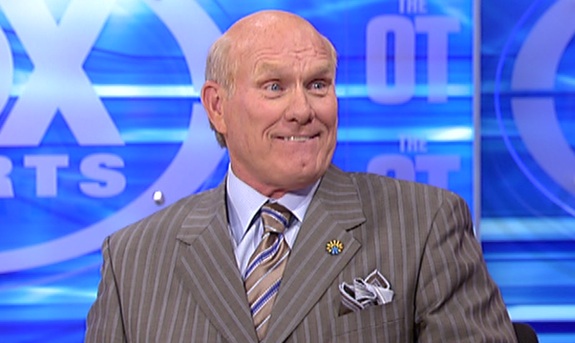 Terry Bradshaw doesn’t want Arthur Blank to do what to his face?