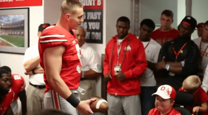 The Buckeyes presenting the game ball to a boy with MD is the best thing you’ll see this month