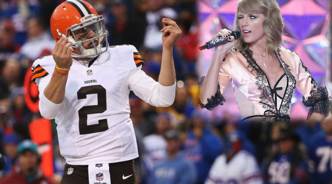 Taylor Swift’s Blank Space remixed with some Johnny Football? Yes please.