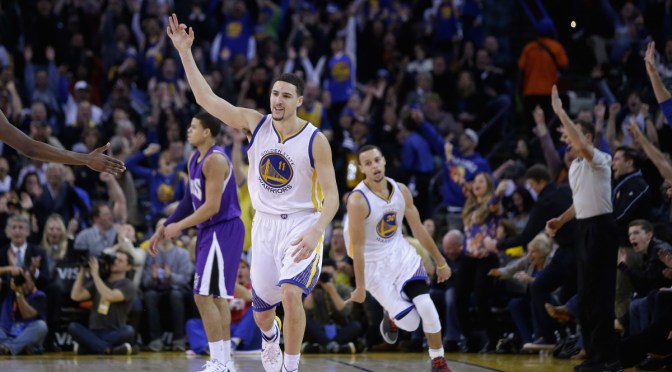 Watch every shot Klay Thompson made in his record breaking 37 point 3rd quarter