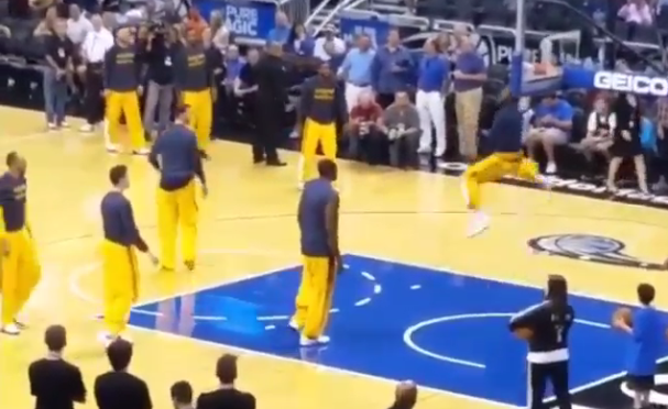 Iman Shumpert and LeBron had their own dunk contest in the layup line last night