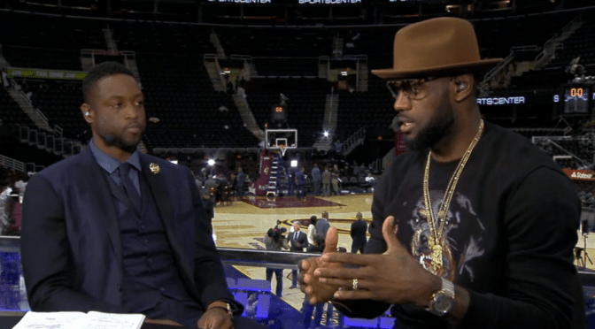 (VIDEO) Dwyane Wade interviews LeBron on Sportscenter after the Cavs game 3 win