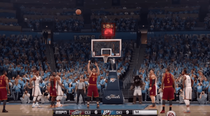 NBA Live 16 demo features 75 foot free throws from Kevin Love