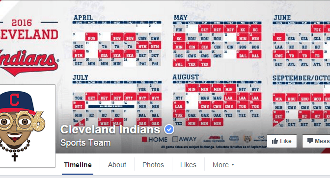 Whoever runs the Indians Facebook page is having themself a day