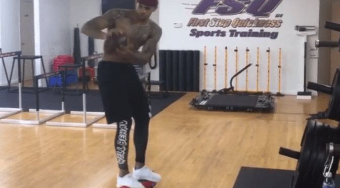 How Do You Work Out? Terrelle Pryor Rides Hoverboards & Catches Footballs