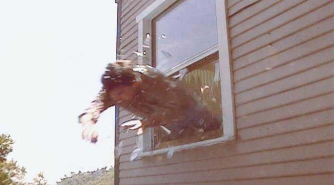 Naked guy jumps through a closed window in East Cleveland