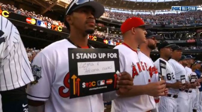 Francisco Lindor Stood Up to Cancer for Adriana Aviles last night